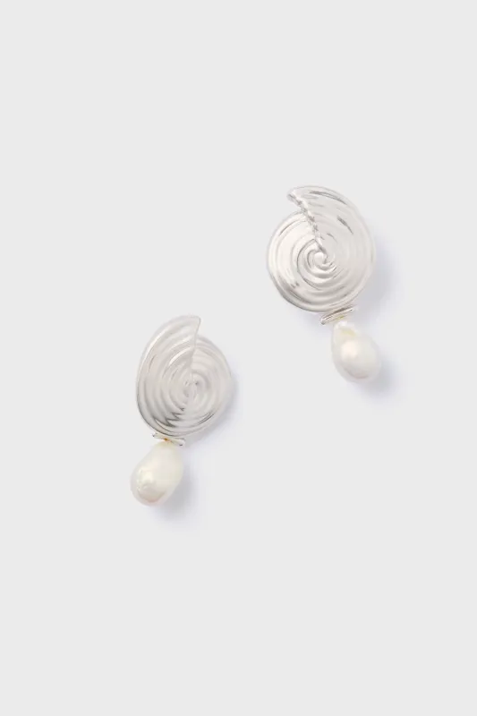Silver Spiral Interchangeable Earrings sold by Tuckernuck