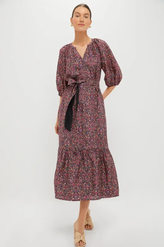 Raspberry Vine Floral Lyles Dress sold by Tuckernuck
