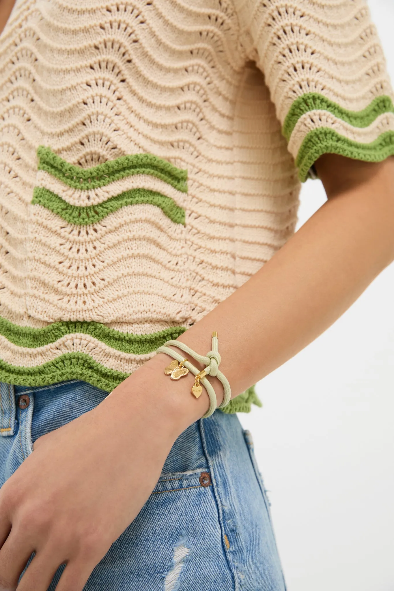 Vineyard Bracelet Cord with Butterfly Charm sold by Tuckernuck product image thumbnail 2