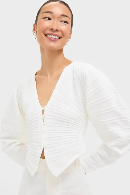 Off White Blair Knit Cardigan sold by Tuckernuck