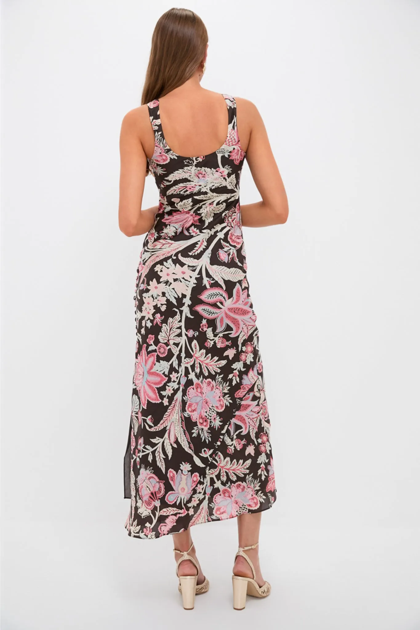 Adele Terra Floral Silk Dress sold by Tuckernuck product image thumbnail 4