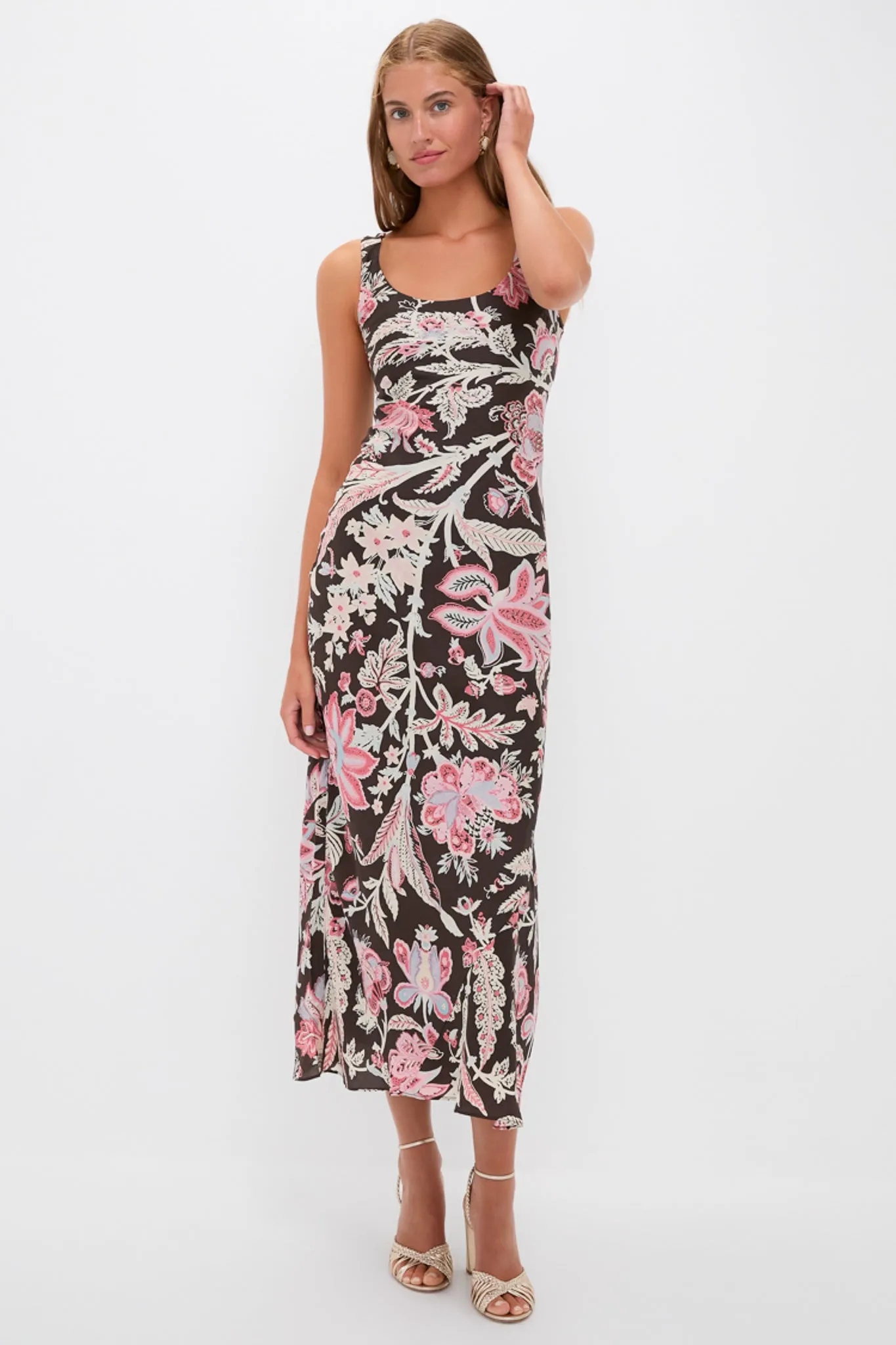 Adele Terra Floral Silk Dress sold by Tuckernuck