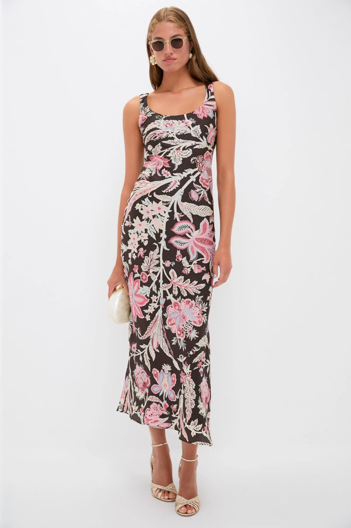 Adele Terra Floral Silk Dress sold by Tuckernuck product image thumbnail 2