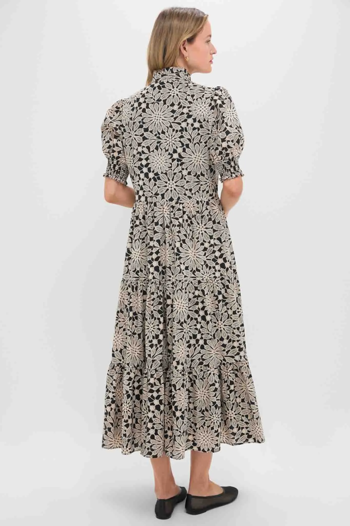 Black & Tan Printed Floral Bennett Maxi Dress sold by Tuckernuck product image thumbnail 5