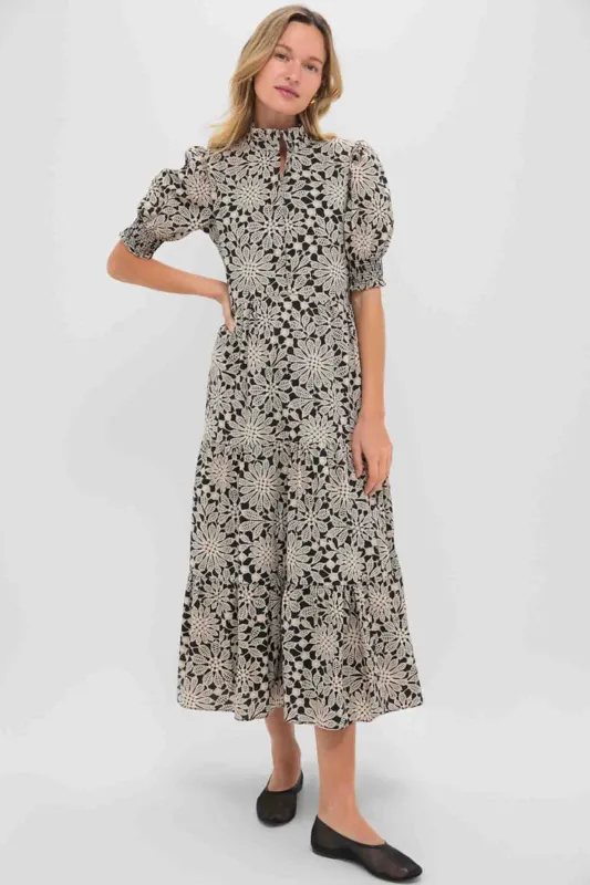 Black & Tan Printed Floral Bennett Maxi Dress sold by Tuckernuck