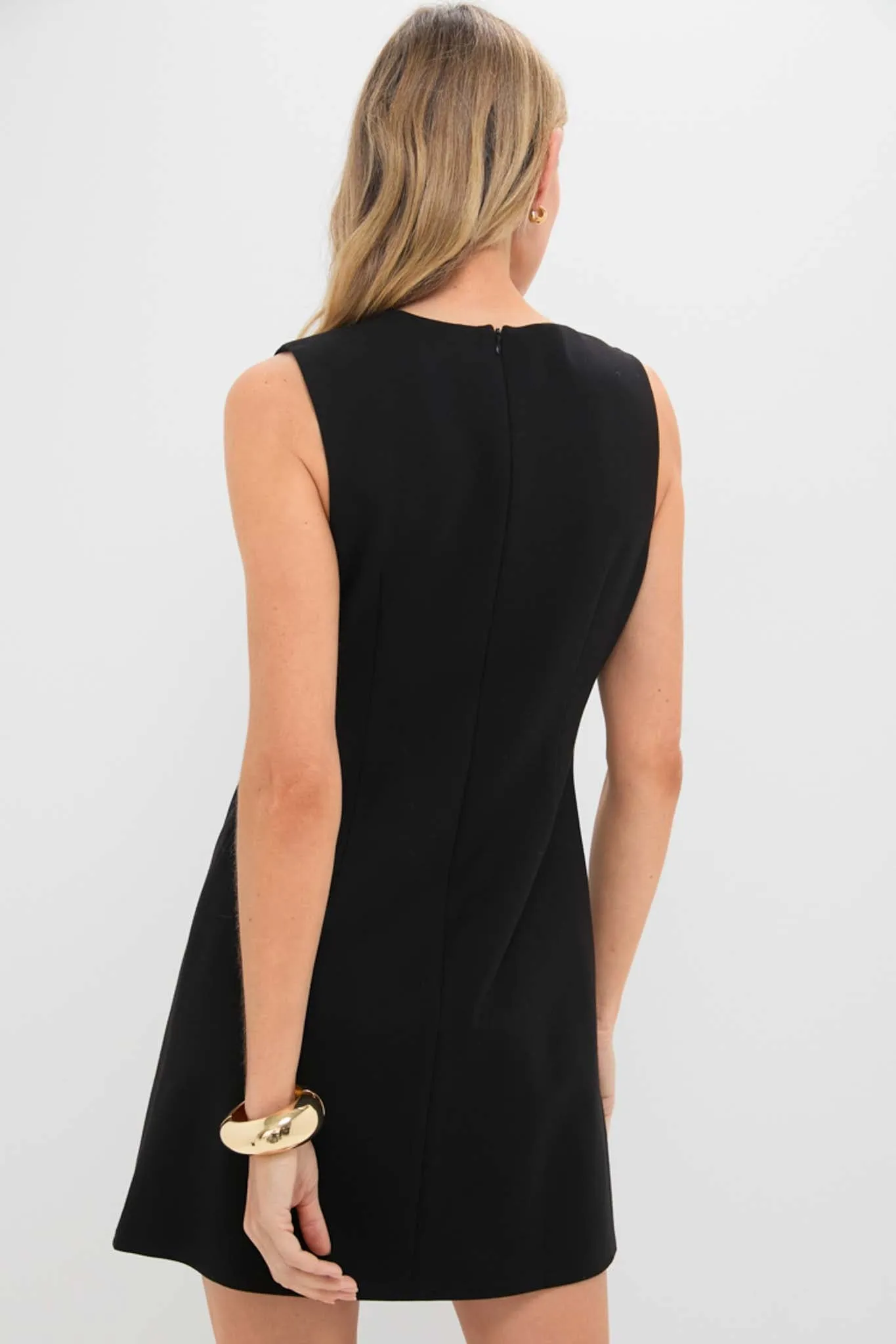 Black Asymmetrical Angelique Mini Dress sold by Tuckernuck product image thumbnail 4