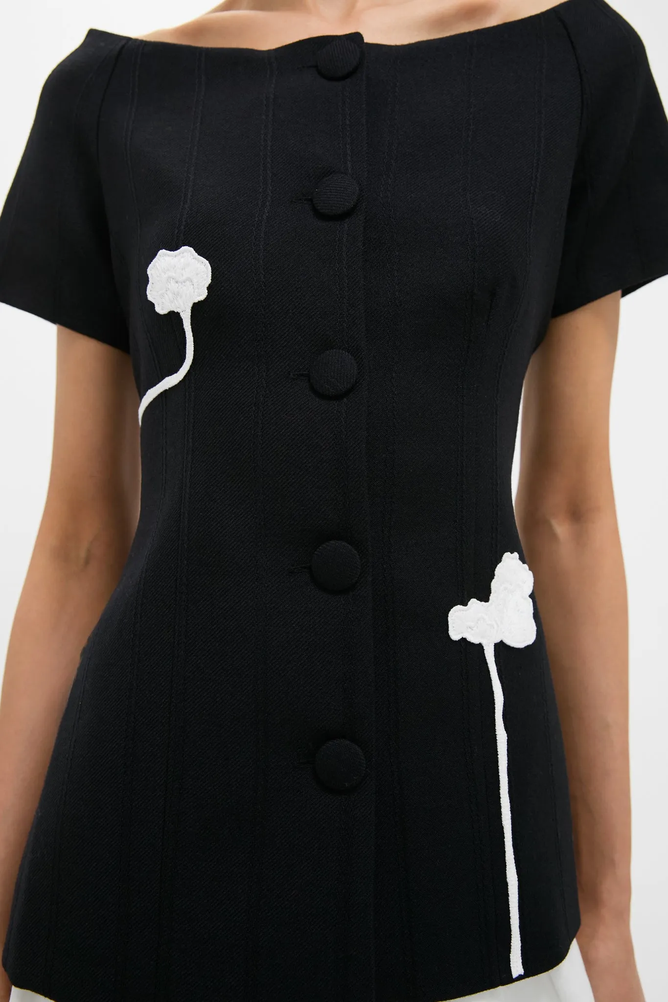 Black Hashiro Stripe Wool Top sold by Tuckernuck product image thumbnail 5