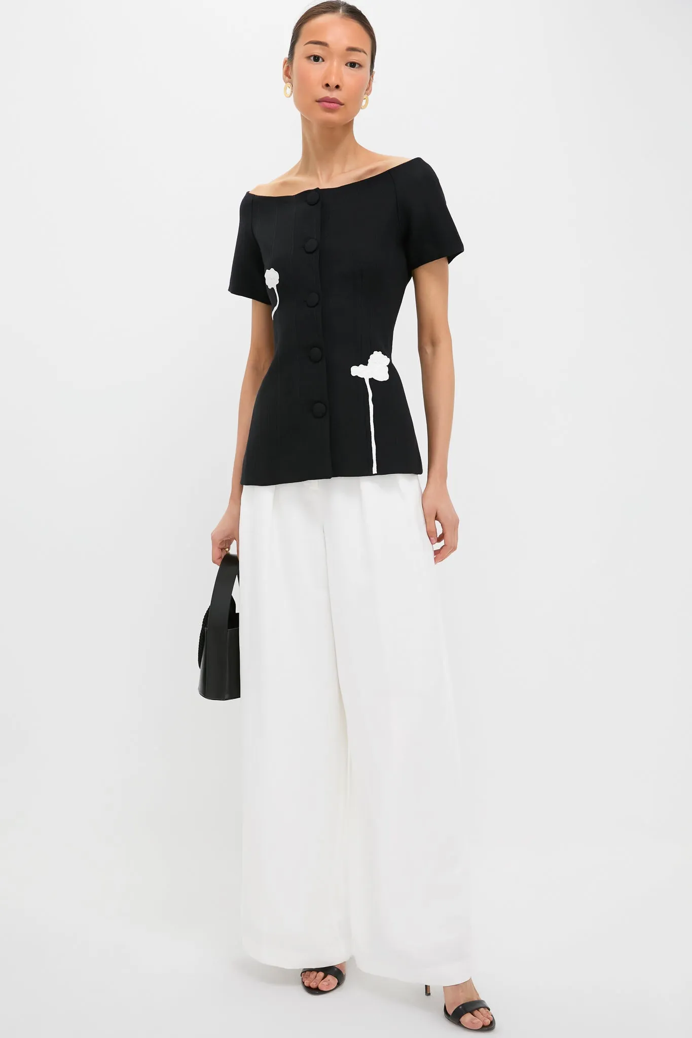 Black Hashiro Stripe Wool Top sold by Tuckernuck product image thumbnail 2