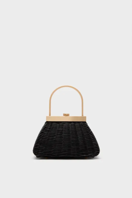 Black Estelle Top Handle sold by Tuckernuck