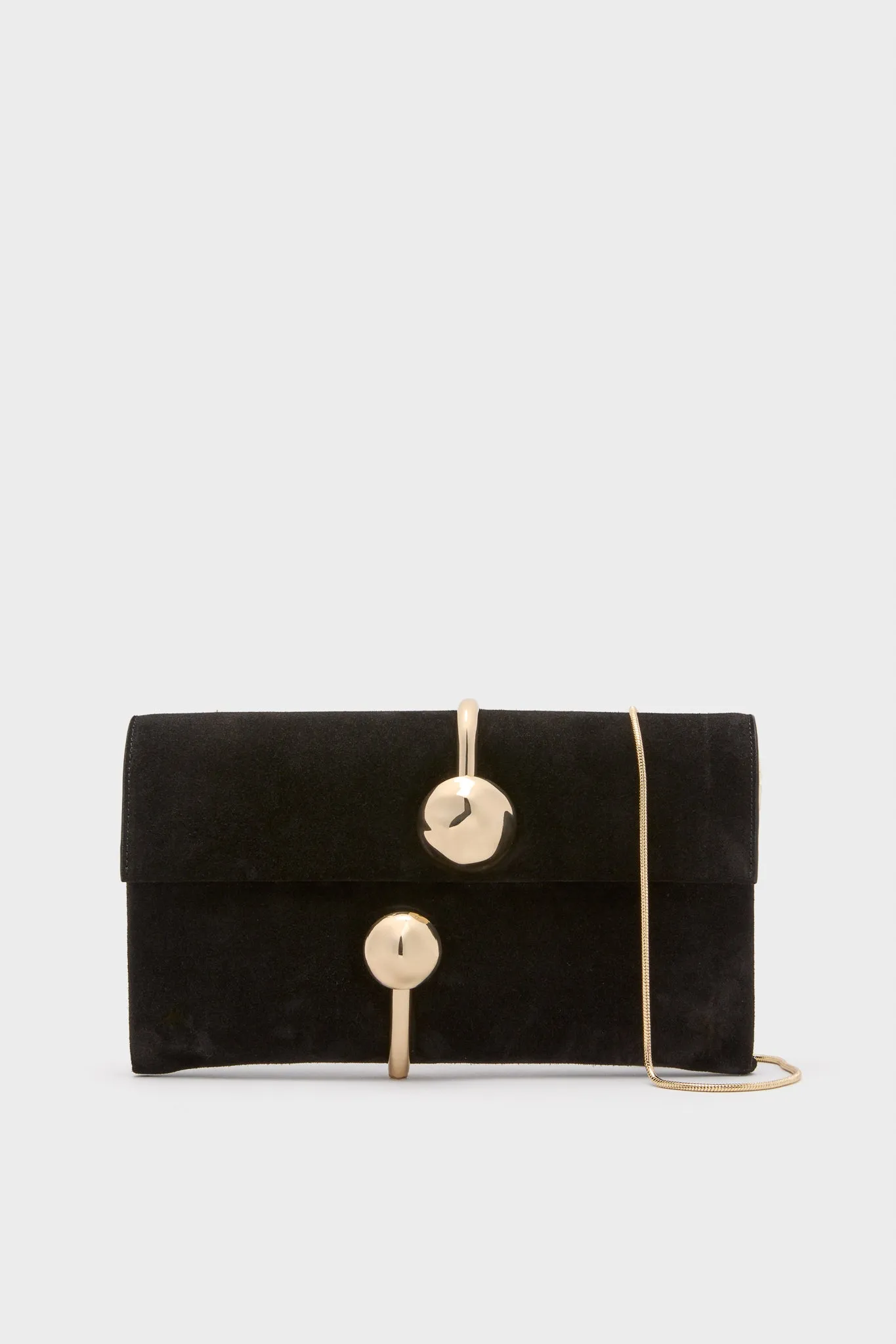Black Amaya Suede Clutch sold by Tuckernuck