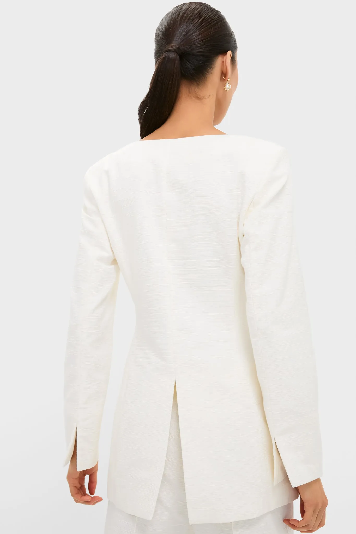 Ecru Claude Textured Jacket sold by Tuckernuck product image thumbnail 4