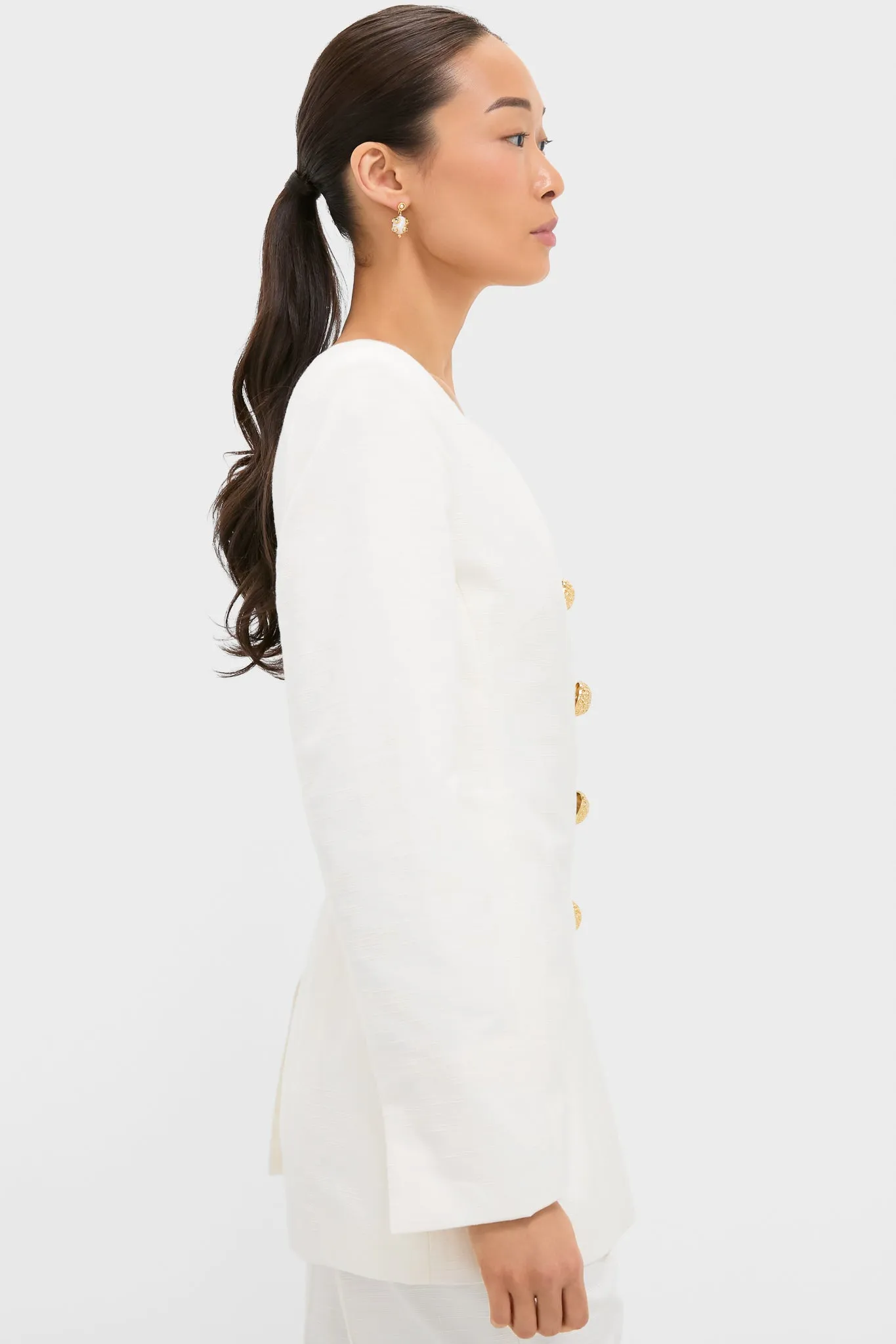 Ecru Claude Textured Jacket sold by Tuckernuck product image thumbnail 3