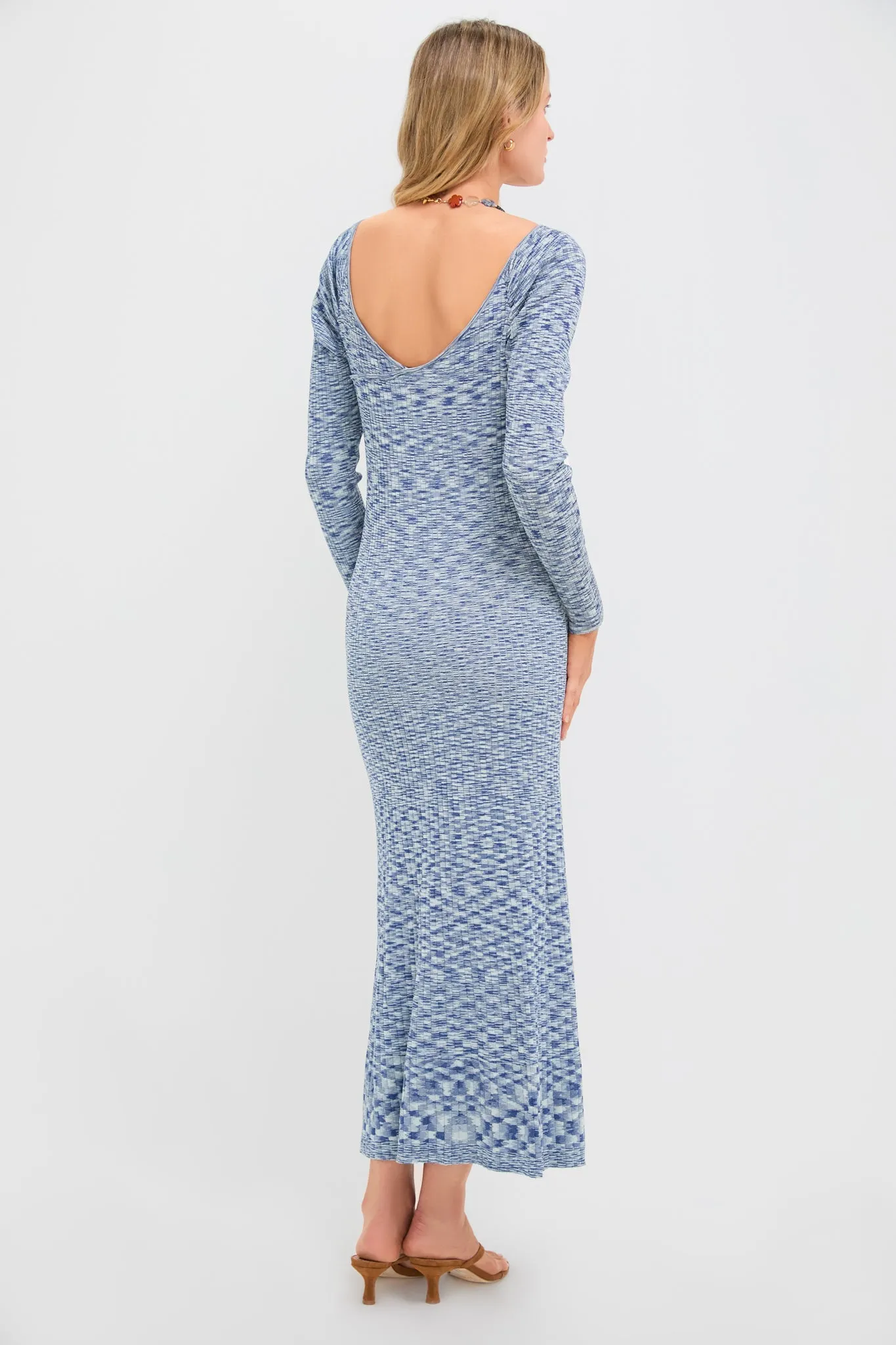 Navy Harper Off Shoulder Knit Sweater Midi Dress sold by Tuckernuck product image thumbnail 4