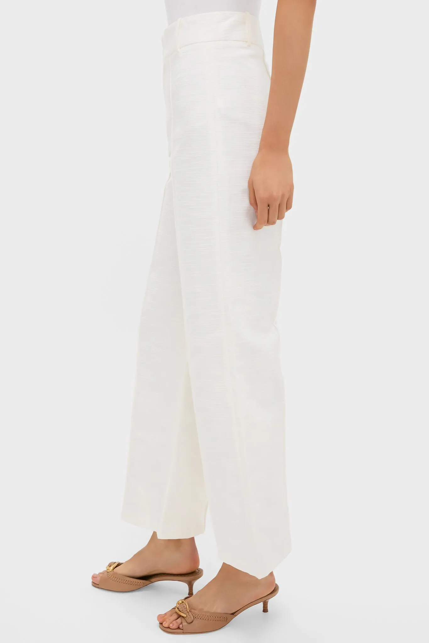 Ecru Yoshitomo Textured Pants sold by Tuckernuck product image thumbnail 3