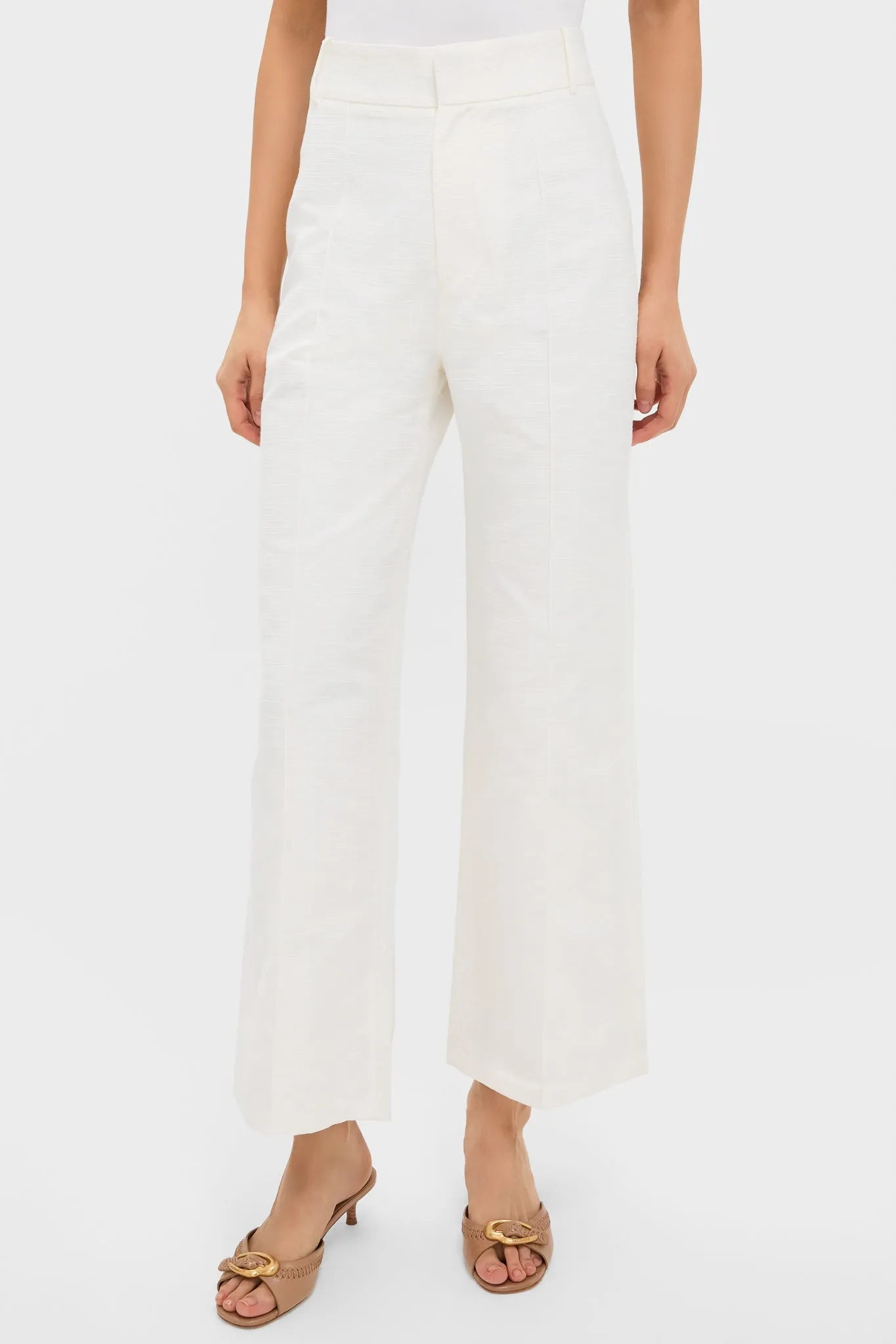 Ecru Yoshitomo Textured Pants sold by Tuckernuck