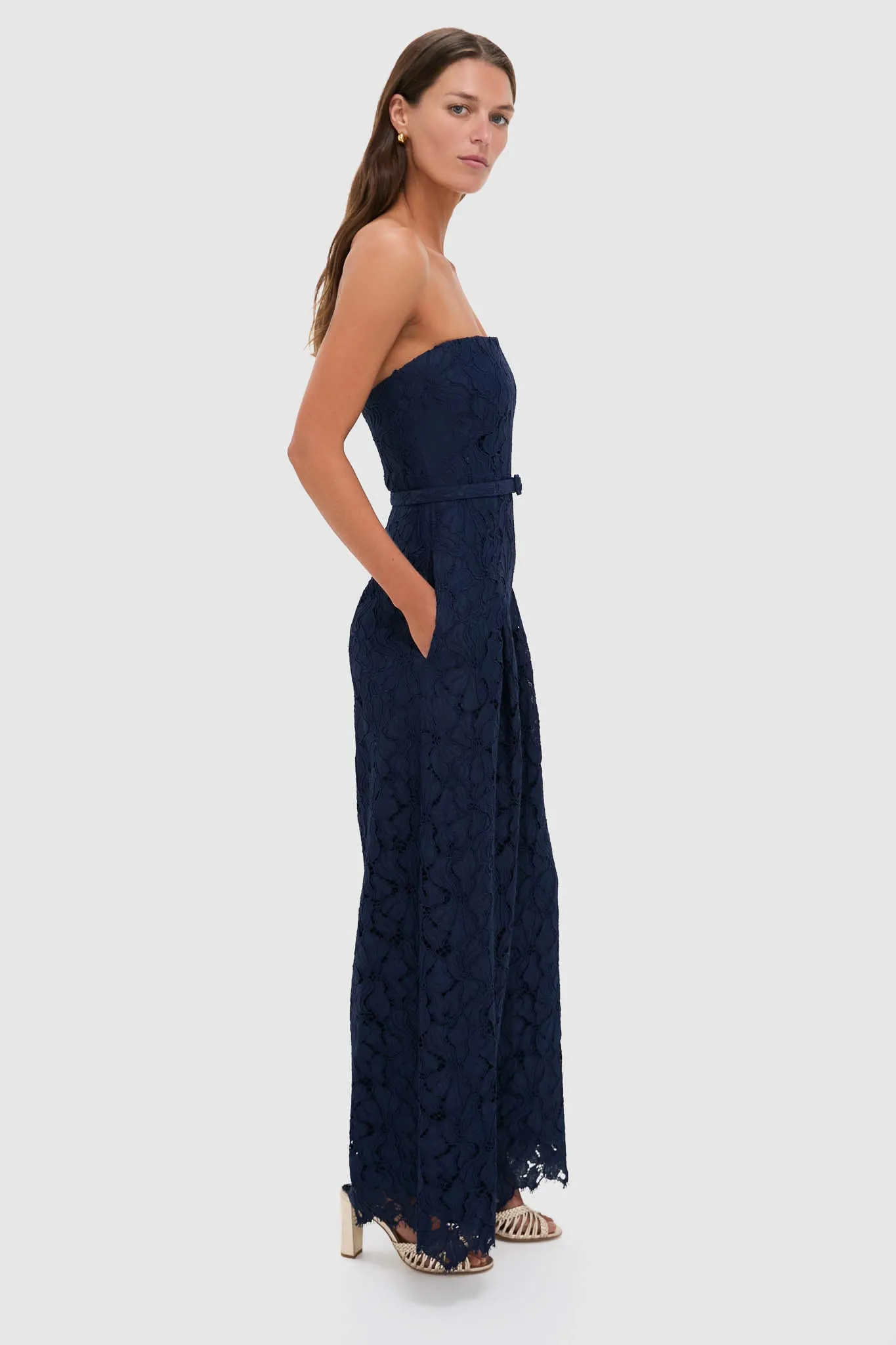 Midnight Rebecca Strapless Jumpsuit sold by Tuckernuck product image thumbnail 3