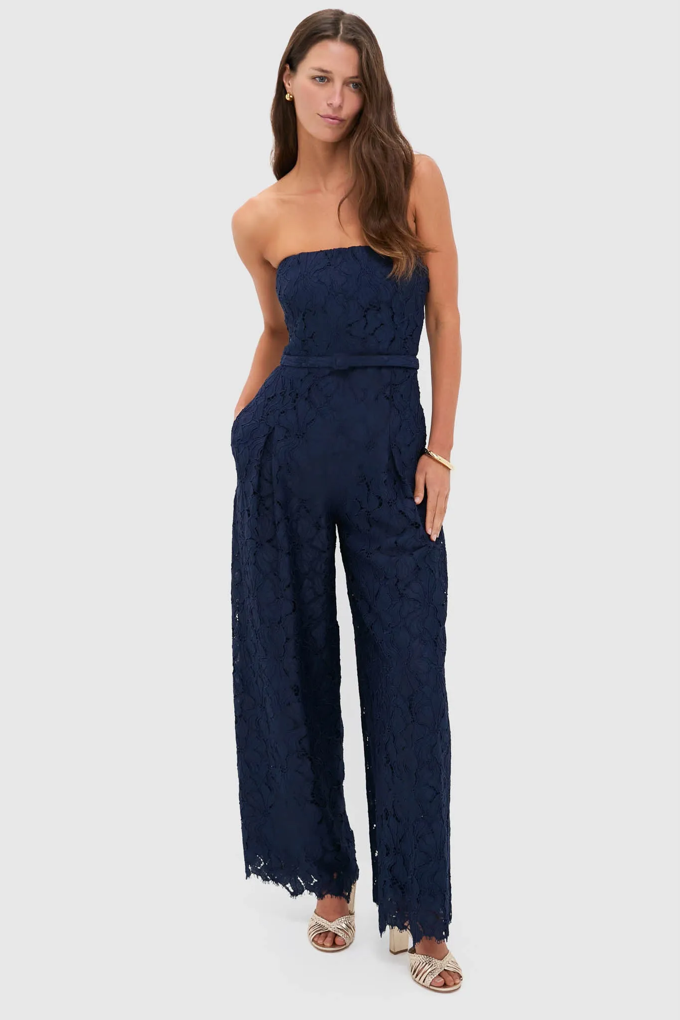 Midnight Rebecca Strapless Jumpsuit sold by Tuckernuck