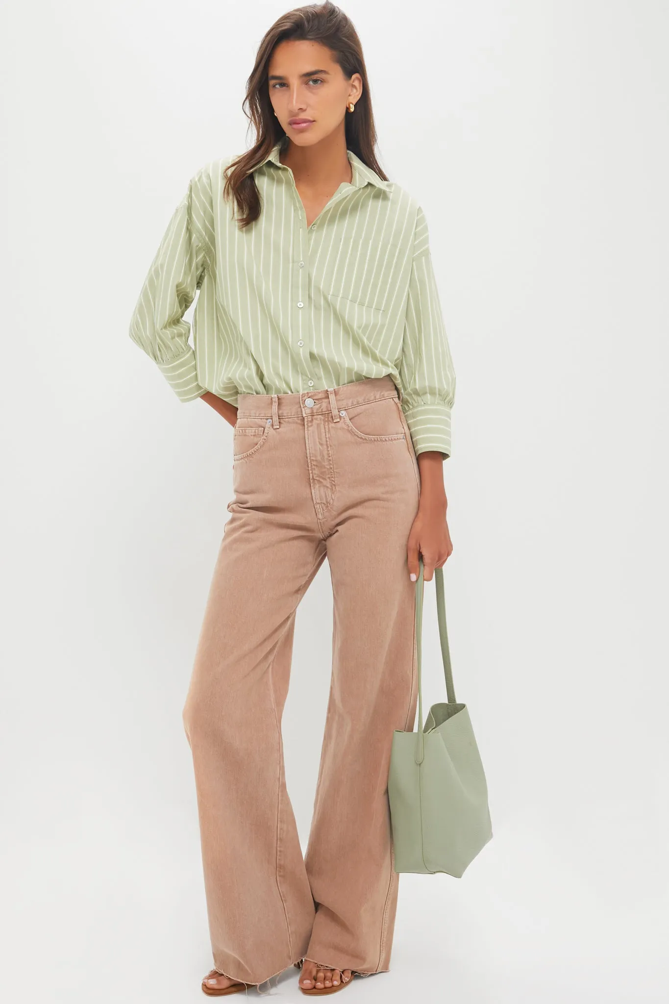 Tan Sierra Taylor High Rise Wide Leg sold by Tuckernuck product image thumbnail 2