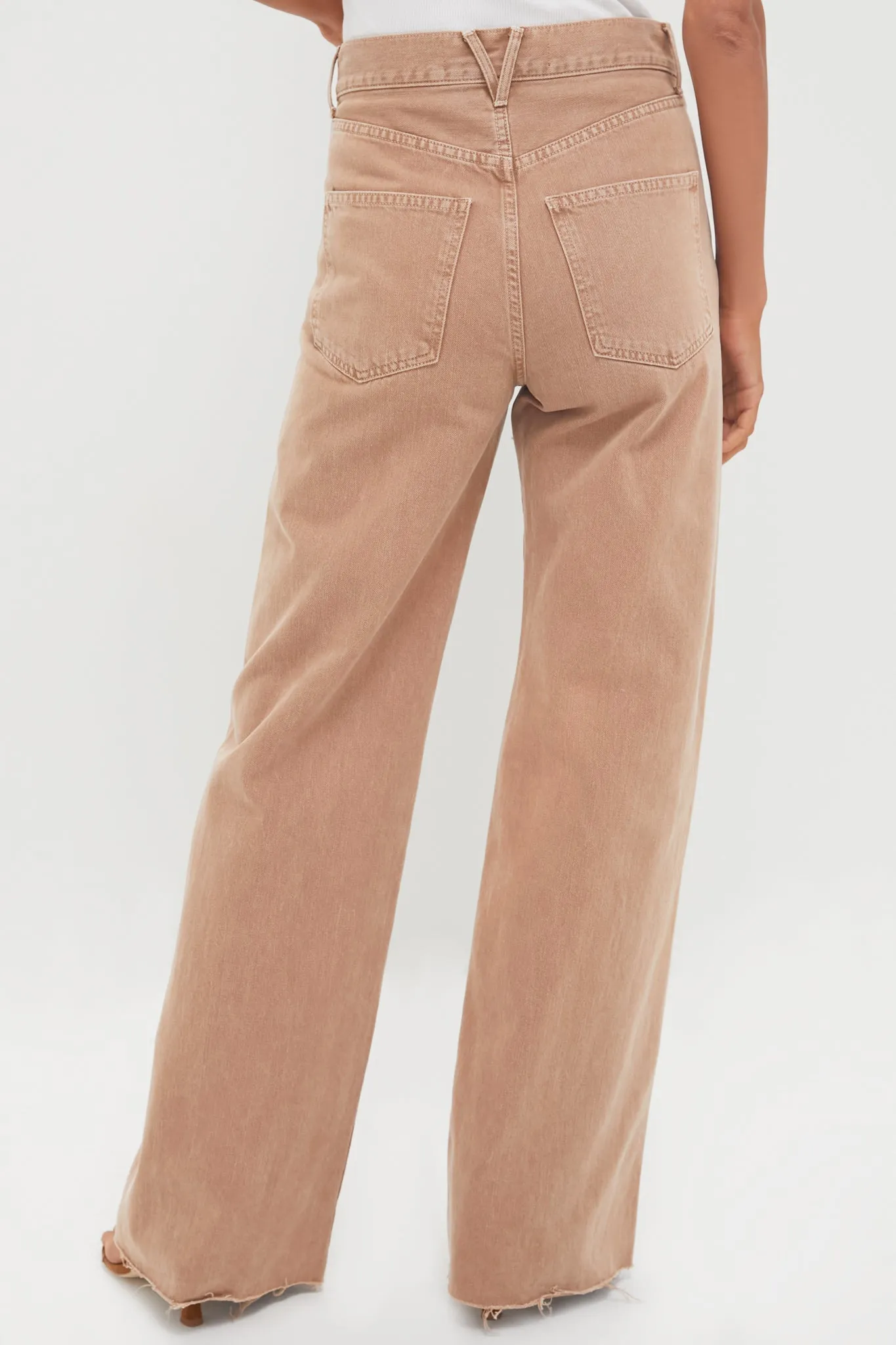 Tan Sierra Taylor High Rise Wide Leg sold by Tuckernuck product image thumbnail 4