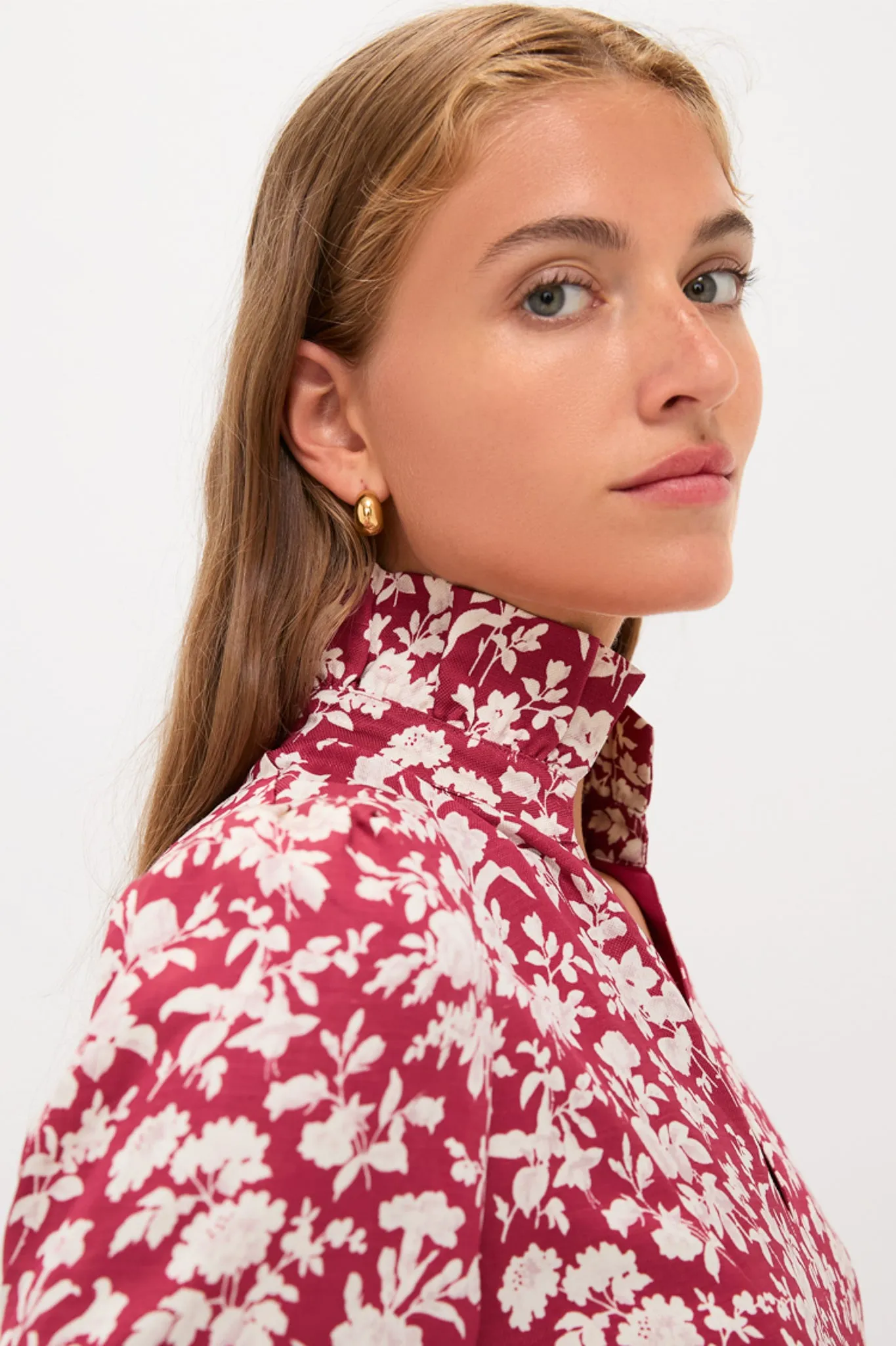 Pomegranate Bloom Palmerston Dress sold by Tuckernuck product image thumbnail 5