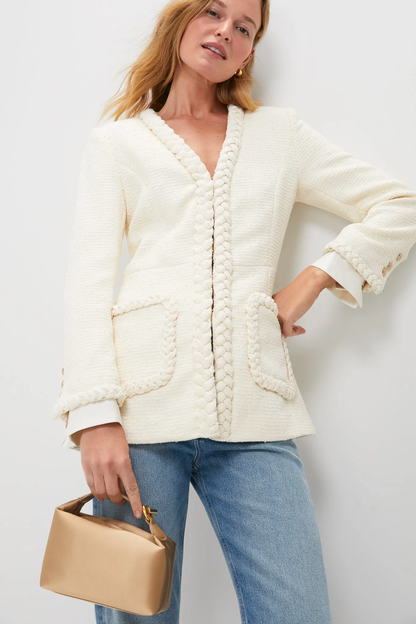 Beige Micro Pillow Pouch sold by Tuckernuck product image thumbnail 2