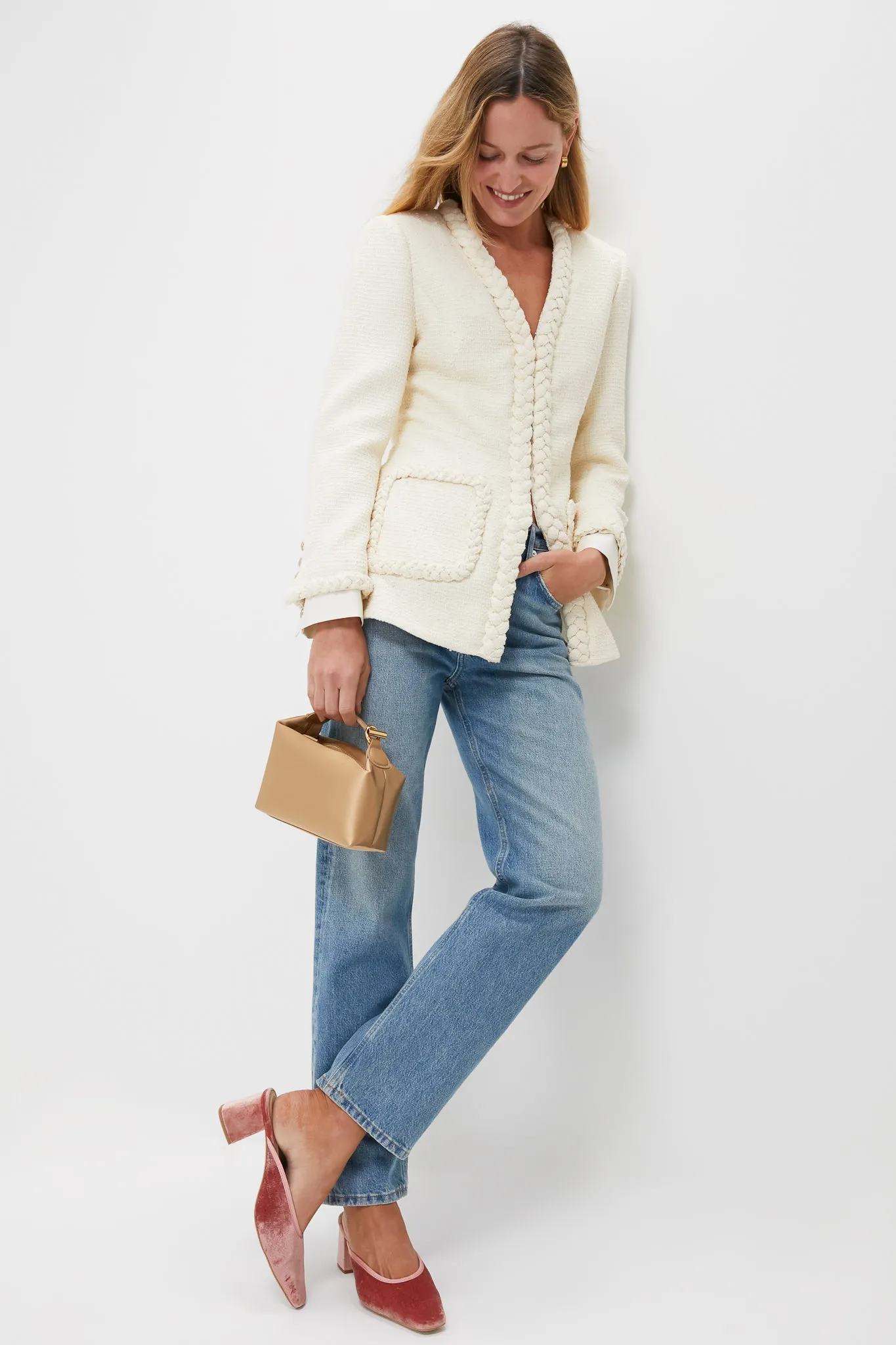 Beige Micro Pillow Pouch sold by Tuckernuck product image thumbnail 3