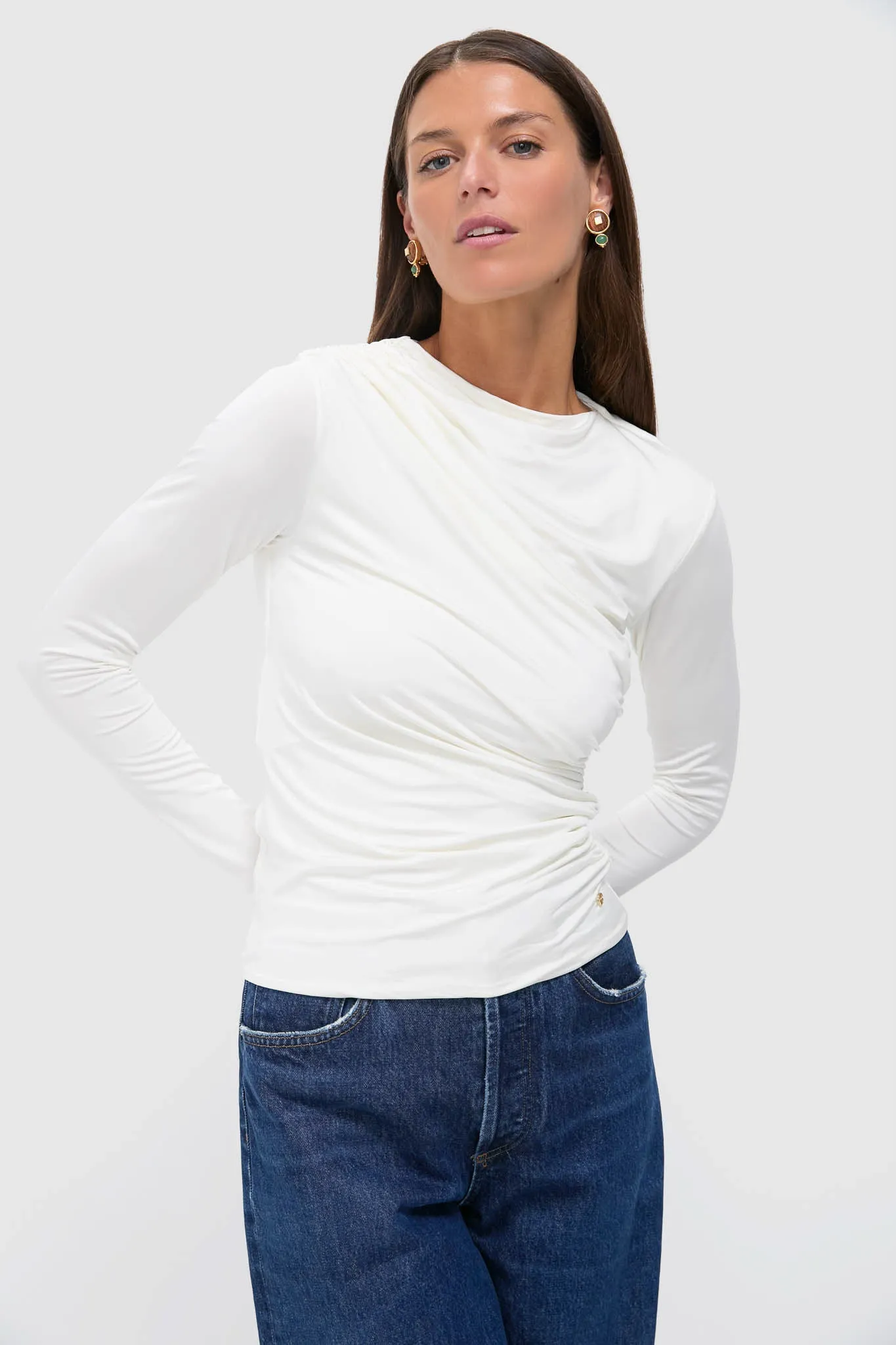 Ivory Bray Top sold by Tuckernuck