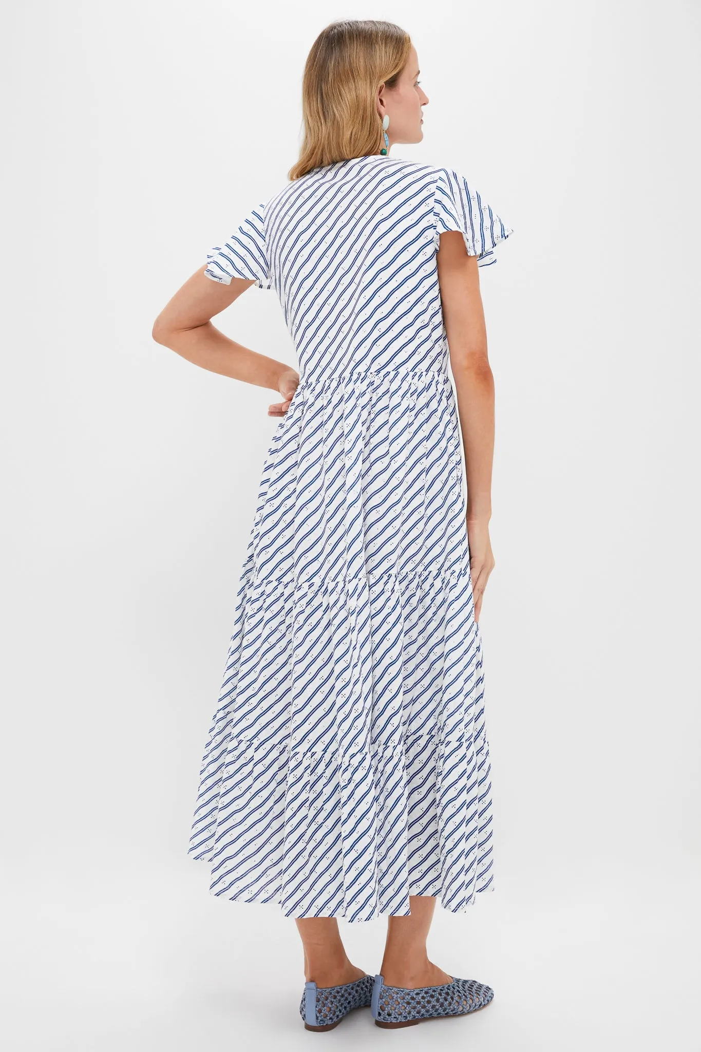 Dipsy Navy V-Neck Maxi Dress sold by Tuckernuck product image thumbnail 4