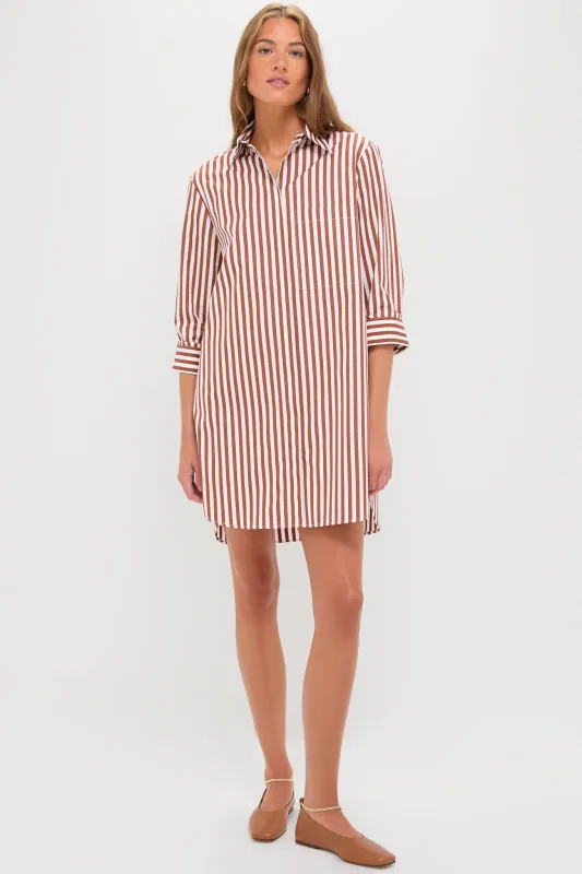 Ivory and Cognac Morning After Dress sold by Tuckernuck