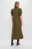 Olive Green Ruffle Collar Louisa Maxi Dress sold by Tuckernuck