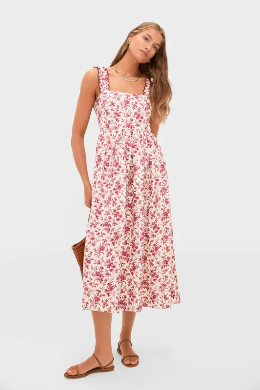 Pomegranate Bloom Rolia Dress sold by Tuckernuck