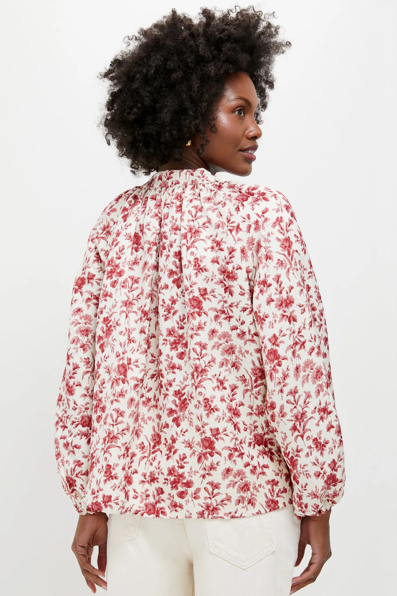 Pomegranate Bloom Sawyer Blouse sold by Tuckernuck product image thumbnail 4