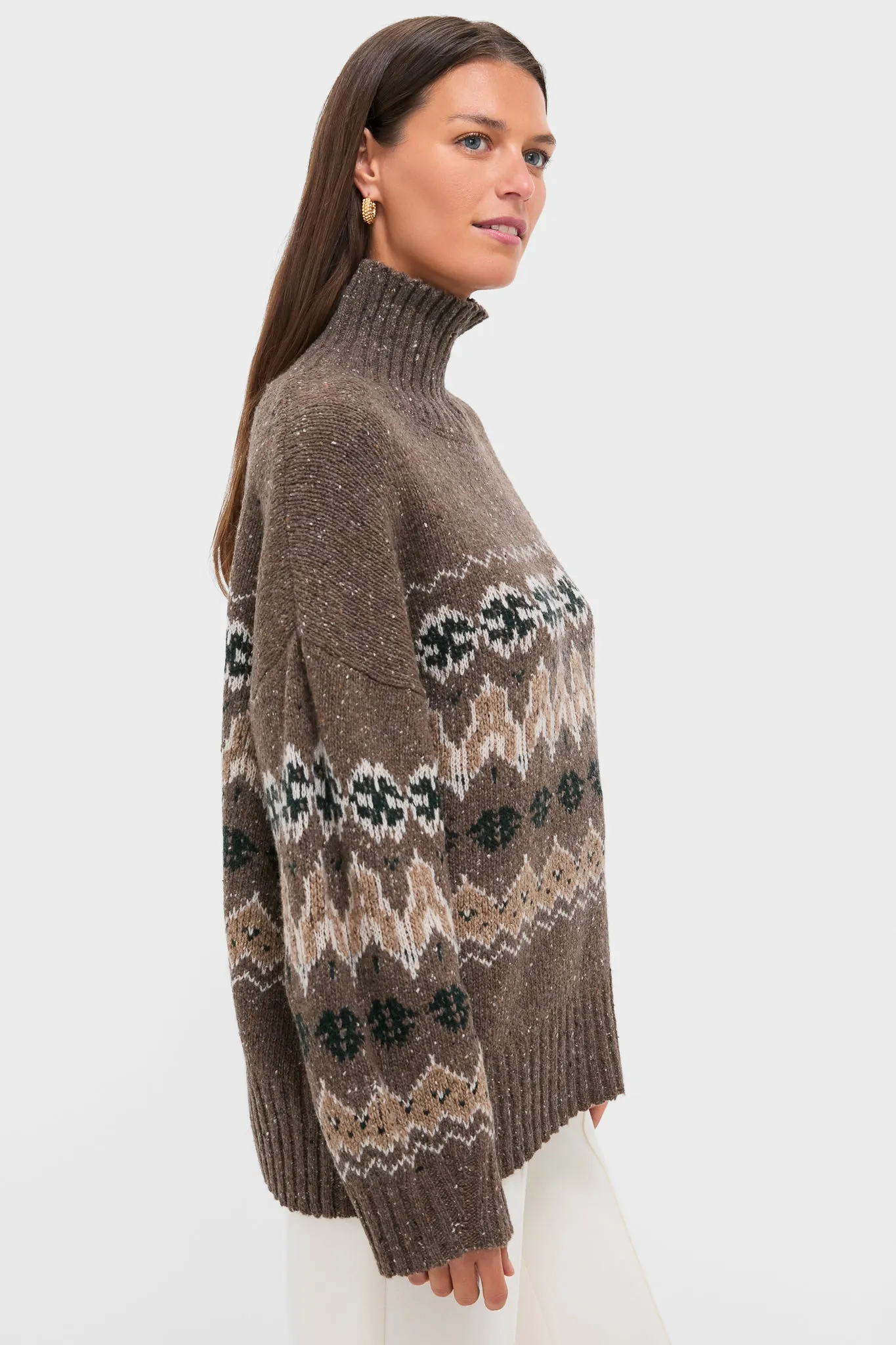 Oak Moss Fairisle Cecie Sweater sold by Tuckernuck product image thumbnail 3
