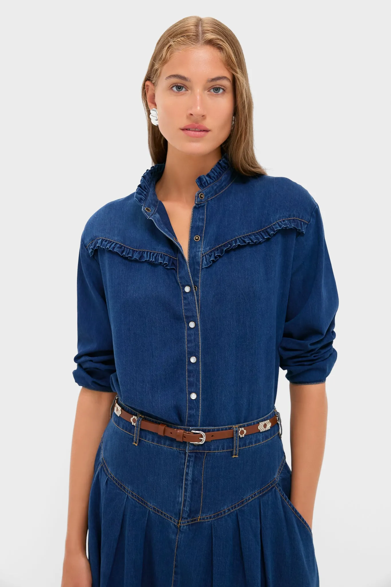 Denim Blue Pierce Button Down sold by Tuckernuck