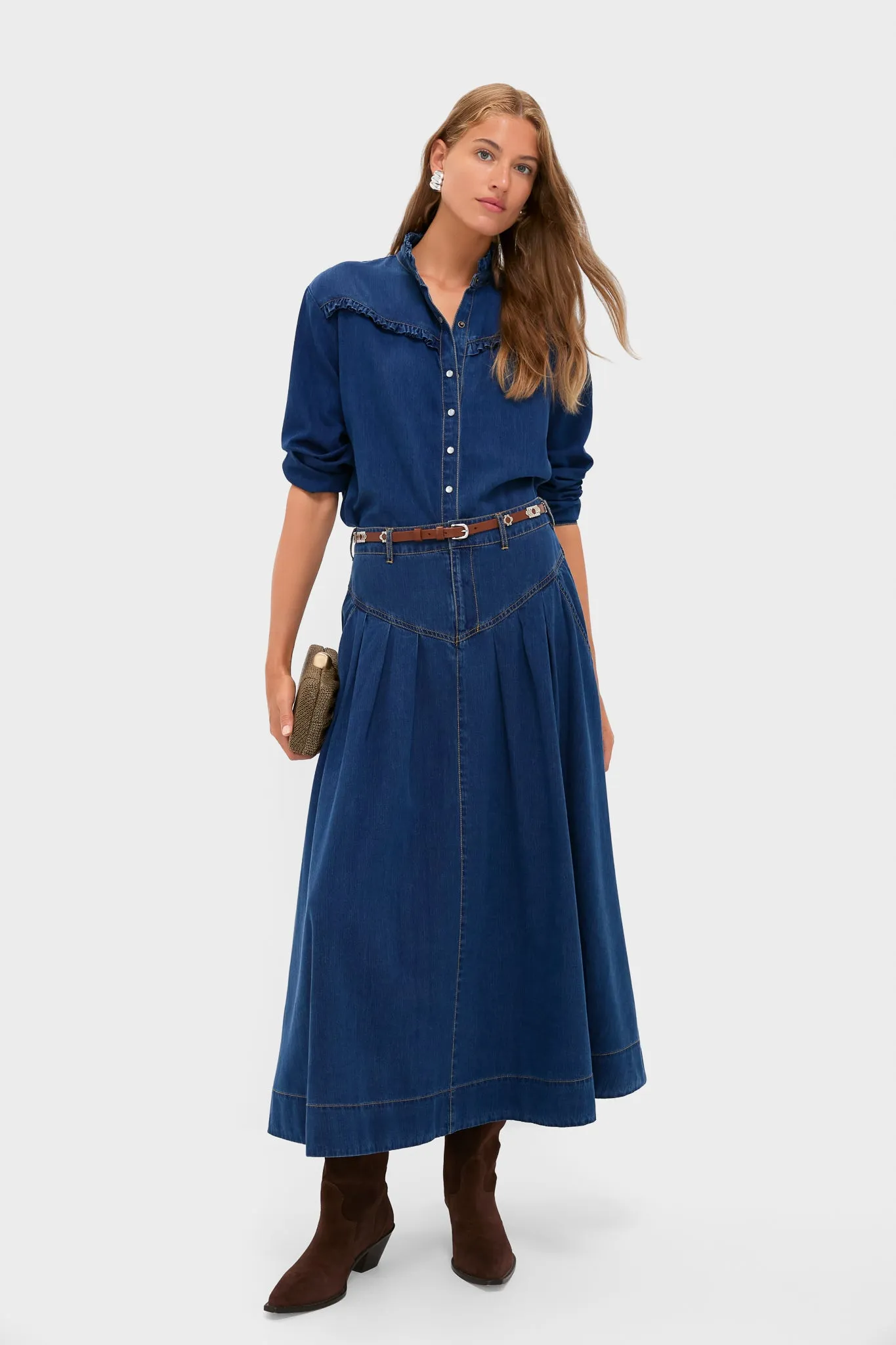 Denim Blue Pierce Button Down sold by Tuckernuck product image thumbnail 2