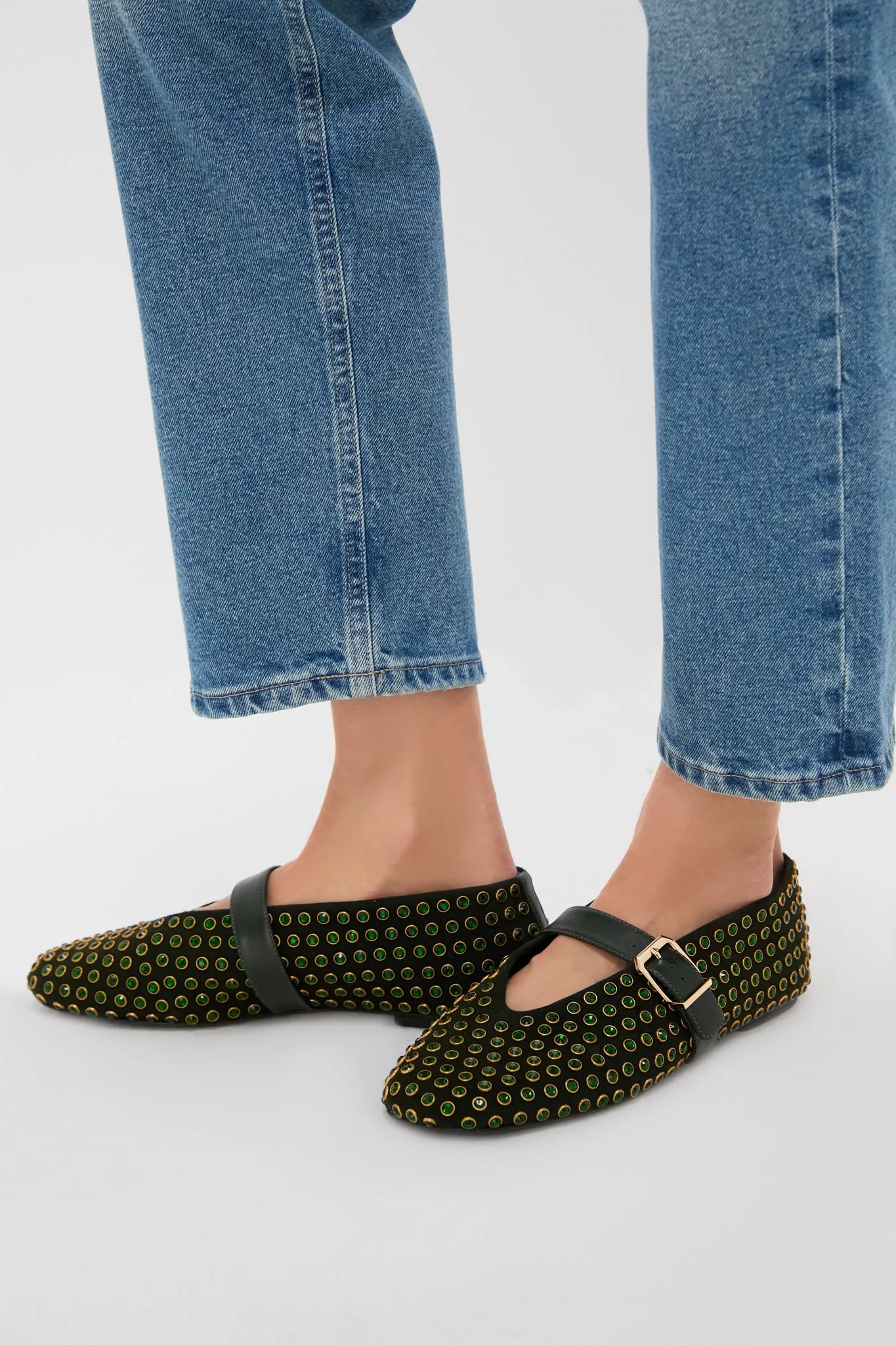 Garden Green Eliza Shine Flats sold by Tuckernuck product image thumbnail 2