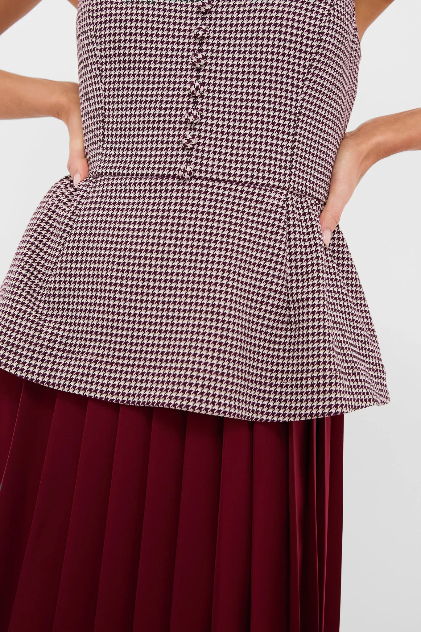 Berry Long Peplum Dress sold by Tuckernuck product image thumbnail 5