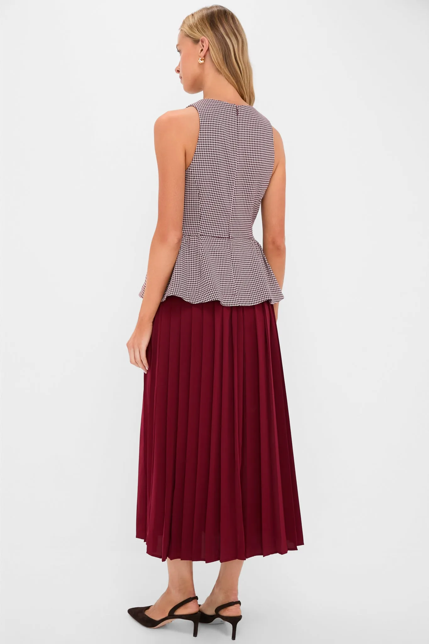 Berry Long Peplum Dress sold by Tuckernuck product image thumbnail 4