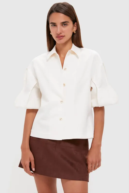 Ivory Elsie Top sold by Tuckernuck