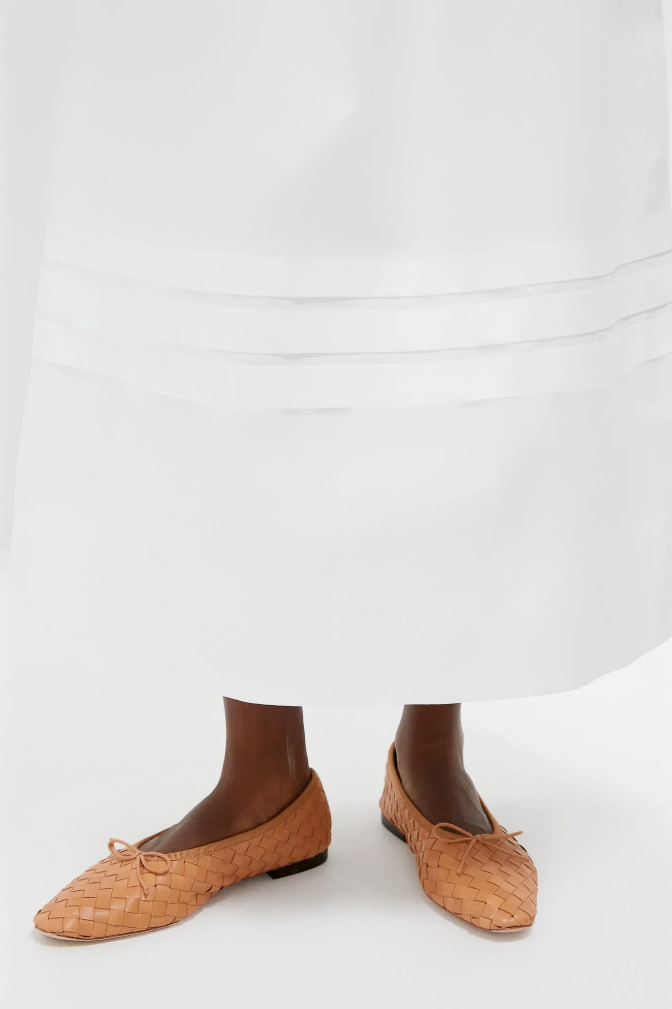 Ivory Pintuck Solstice Midi Skirt sold by Tuckernuck product image thumbnail 5