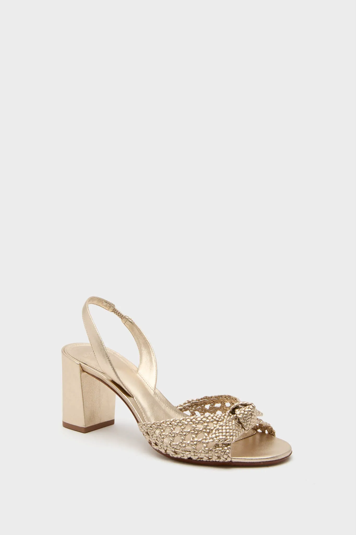 Golden Easy Clarita Block 75 Tresse Heels sold by Tuckernuck