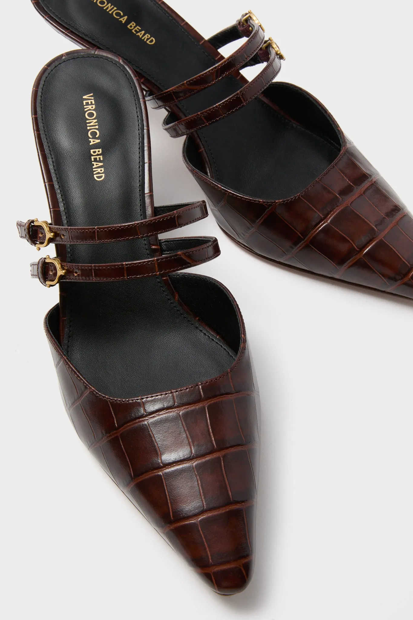 Chocolate Croc Corrie Heels sold by Tuckernuck product image thumbnail 3