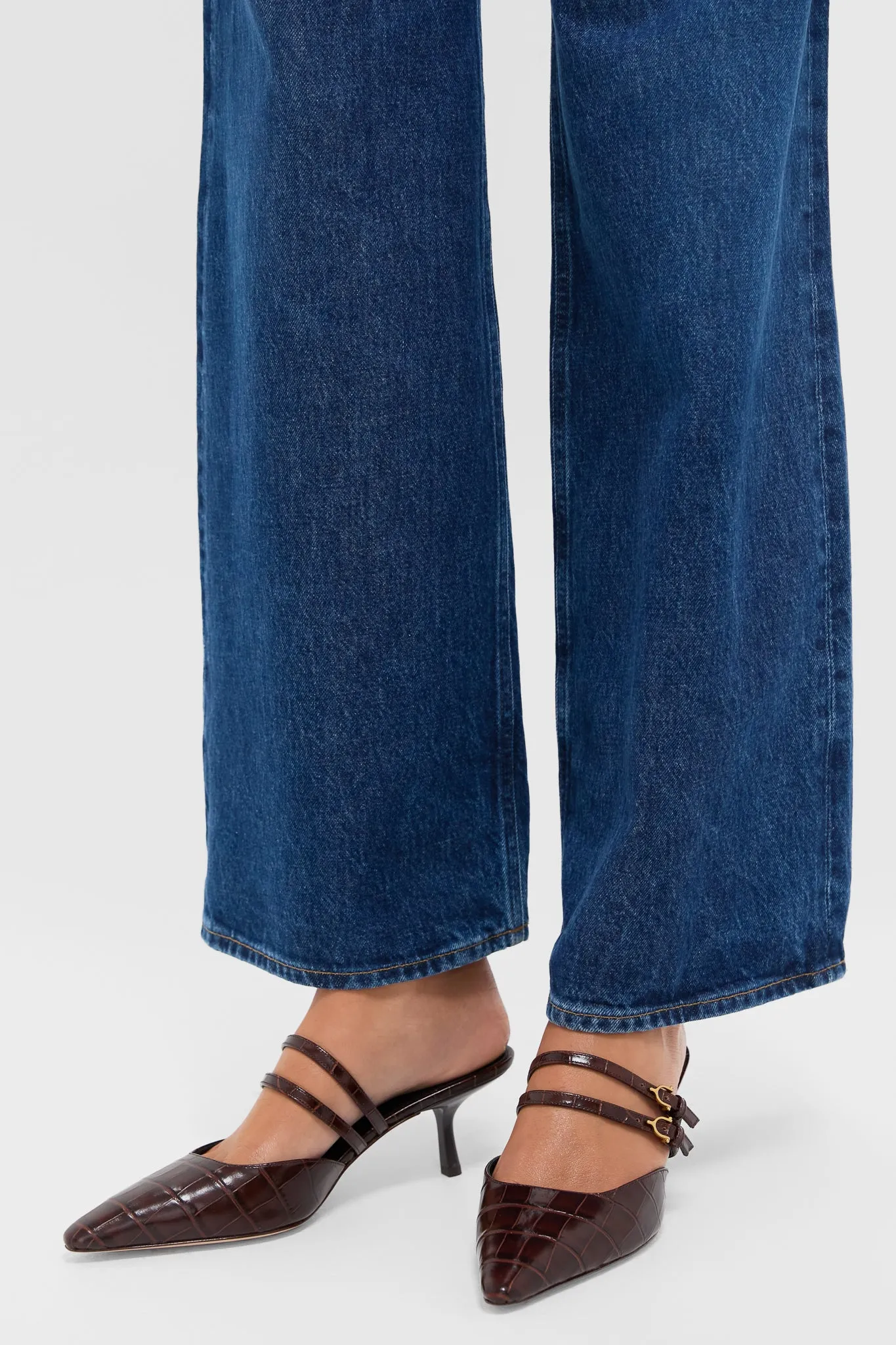 Chocolate Croc Corrie Heels sold by Tuckernuck product image thumbnail 4