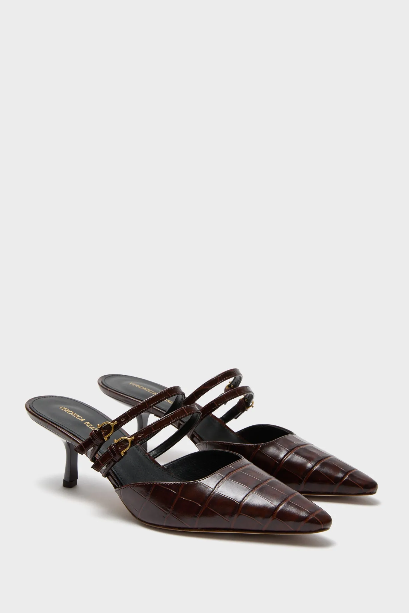 Chocolate Croc Corrie Heels sold by Tuckernuck product image thumbnail 5