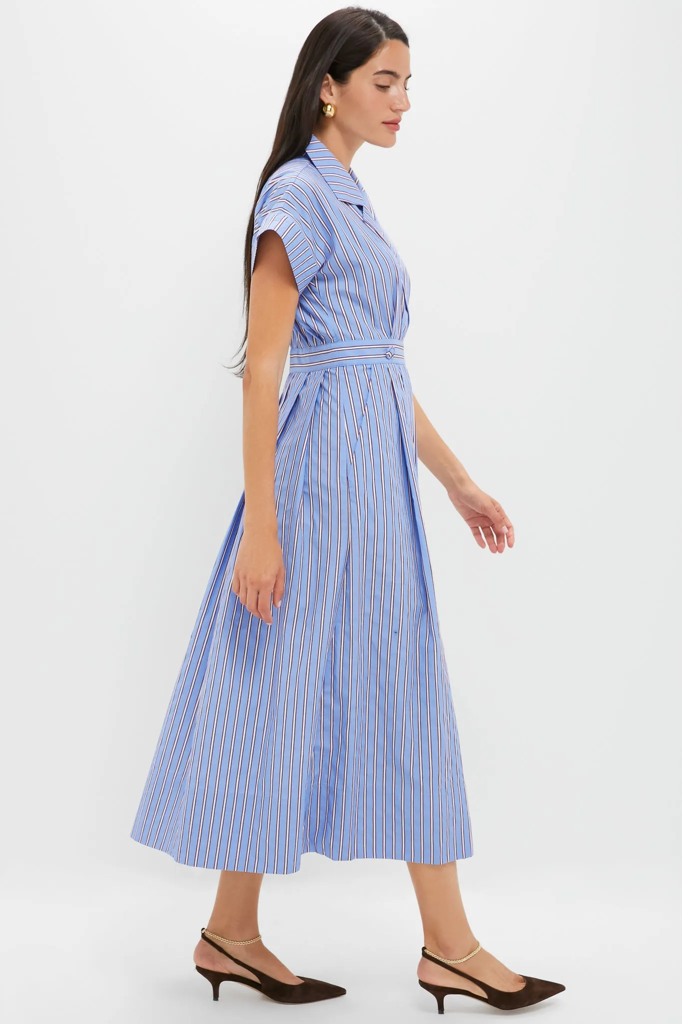 Marfa Stripe Sloane Wrap Dress sold by Tuckernuck product image thumbnail 3