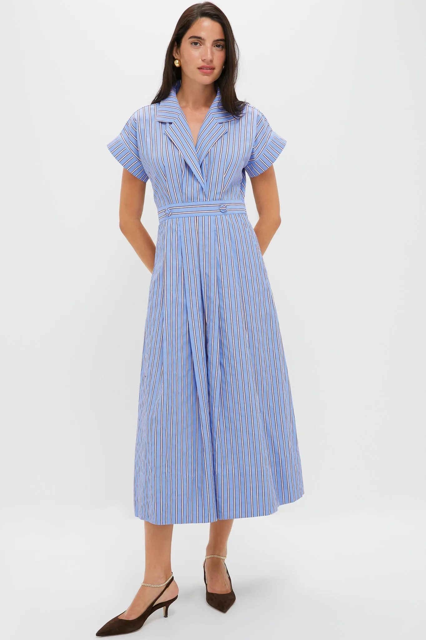 Marfa Stripe Sloane Wrap Dress sold by Tuckernuck
