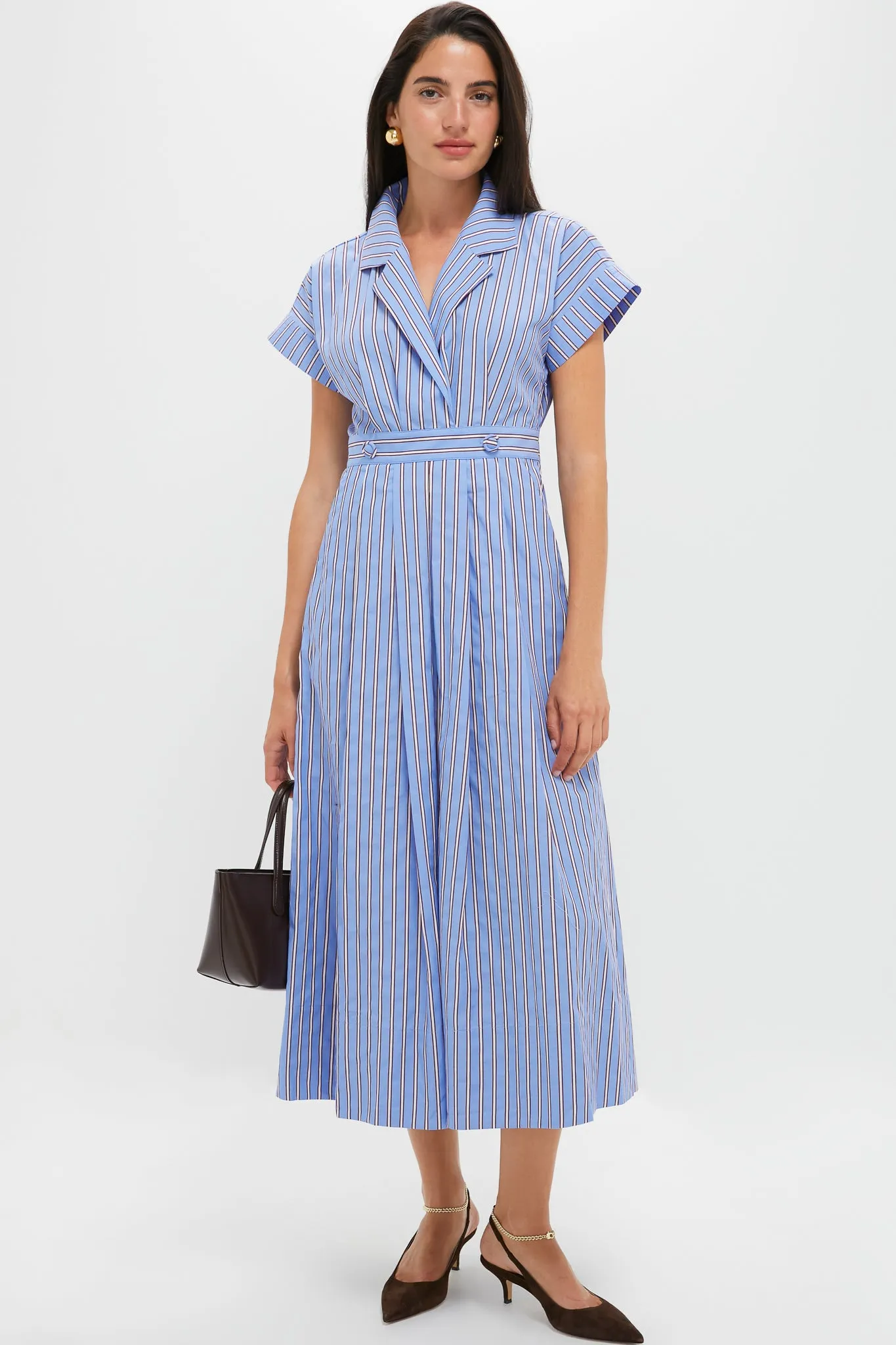 Marfa Stripe Sloane Wrap Dress sold by Tuckernuck product image thumbnail 2