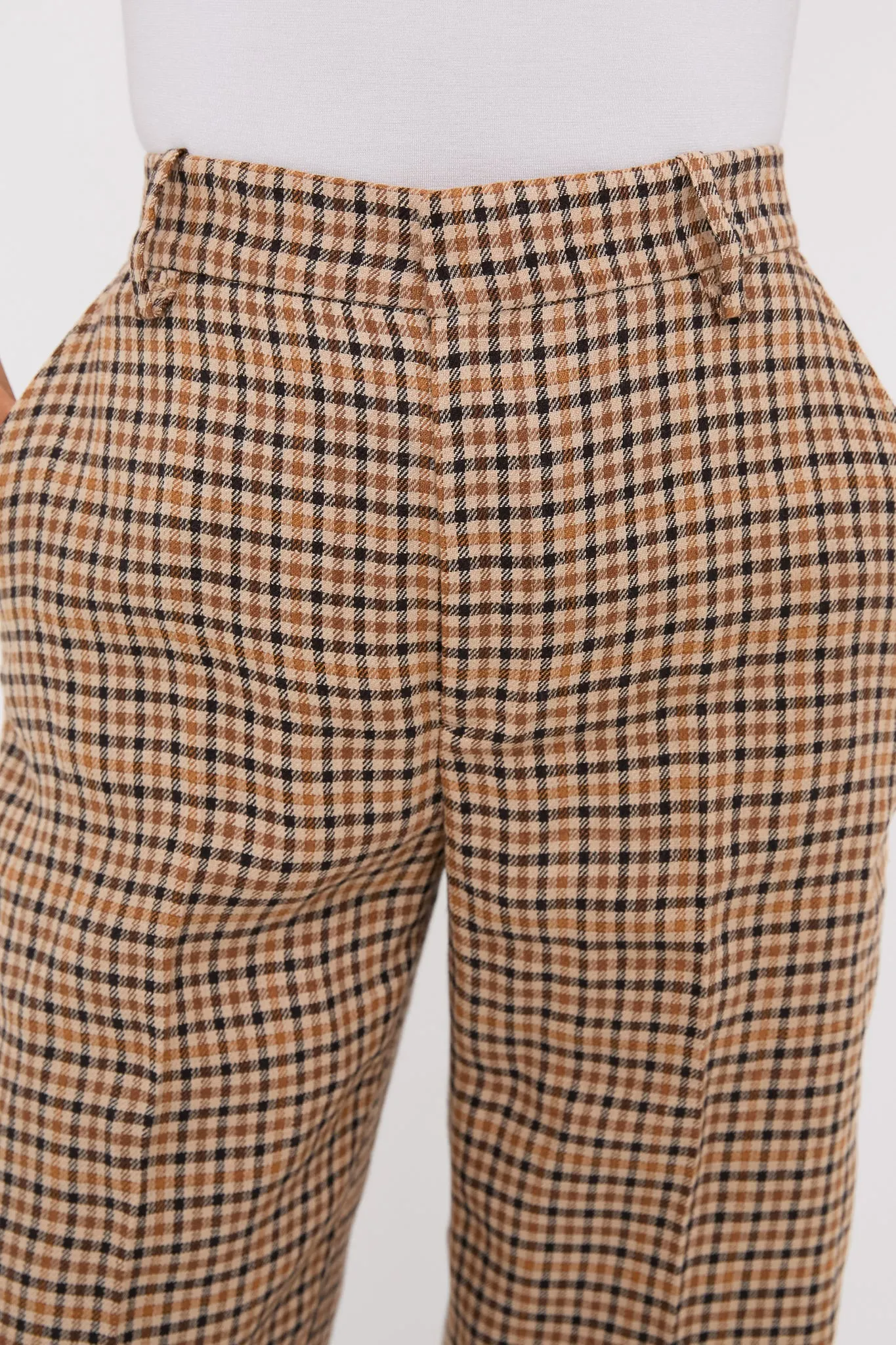 Country Plaid Linen Tweed Woven Standard Flare Pants sold by Tuckernuck product image thumbnail 5