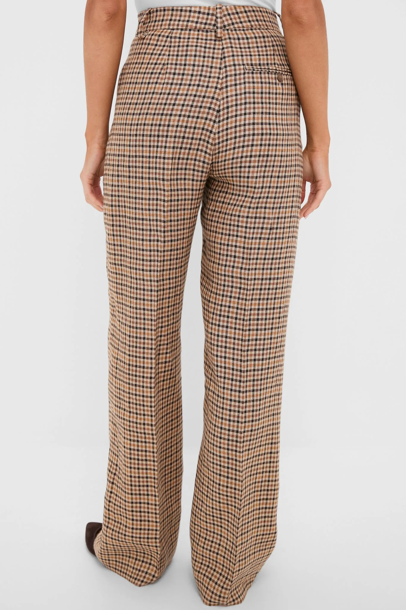 Country Plaid Linen Tweed Woven Standard Flare Pants sold by Tuckernuck product image thumbnail 4