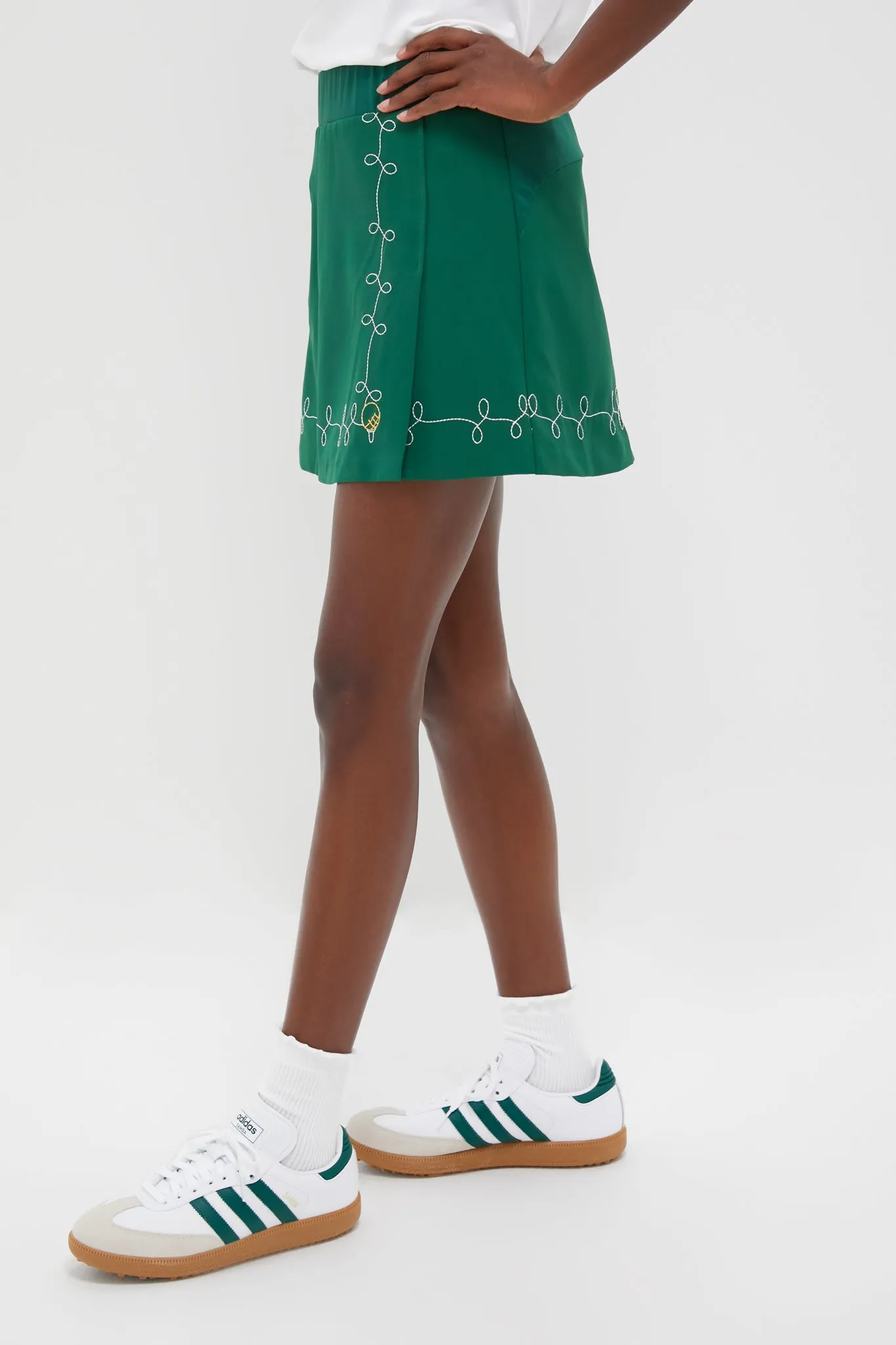Green Embroidered Halliet Golf Skirt sold by Tuckernuck product image thumbnail 4